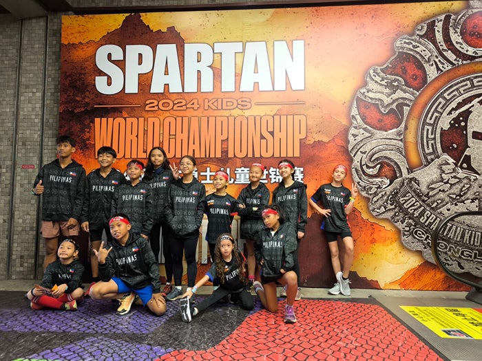 Spartan kids group photo