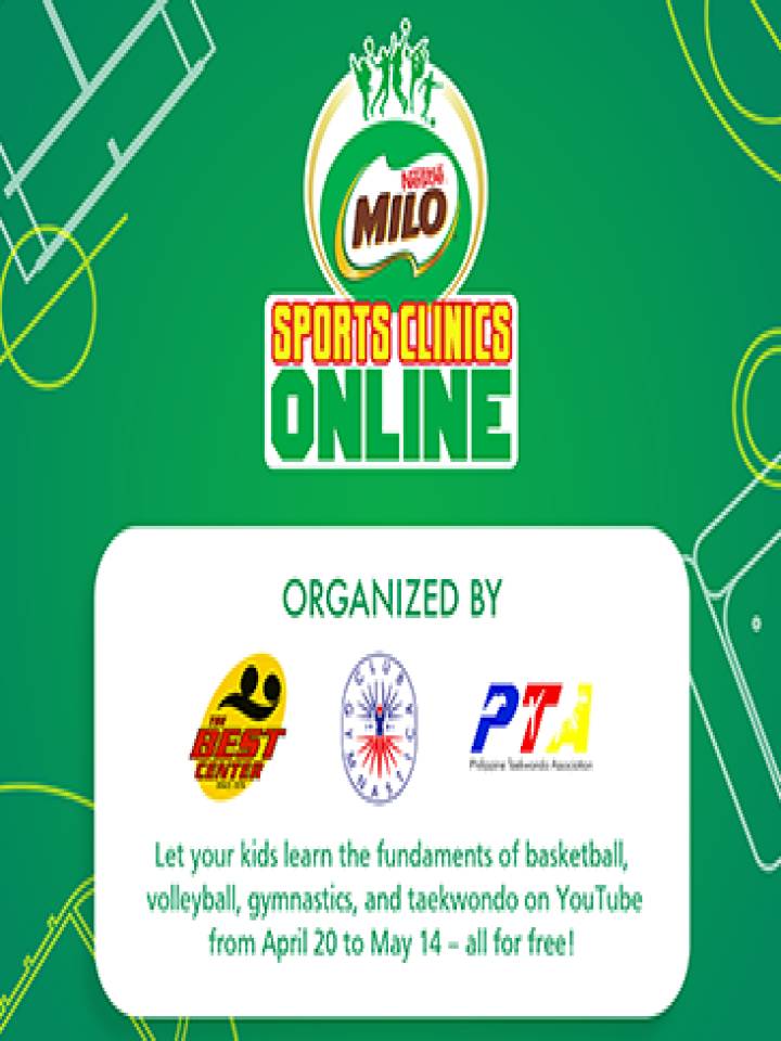 organized milo sports clinics online for kids